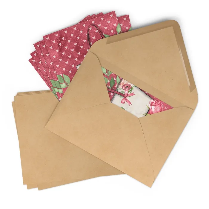 Coffee Time Postcards with Envelope 7 pcs Portraits by NC Necklaces