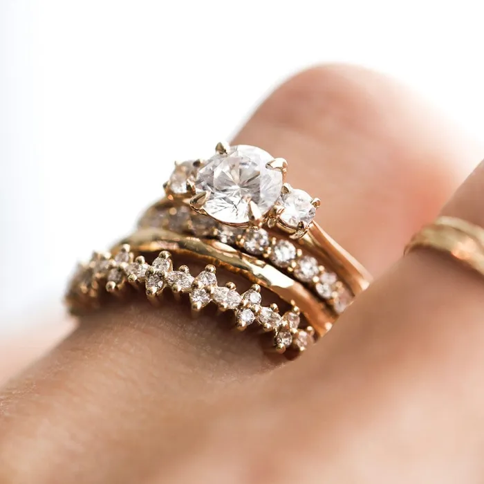 Consider Bridal Rings Rosemary Tall Engagement Ring