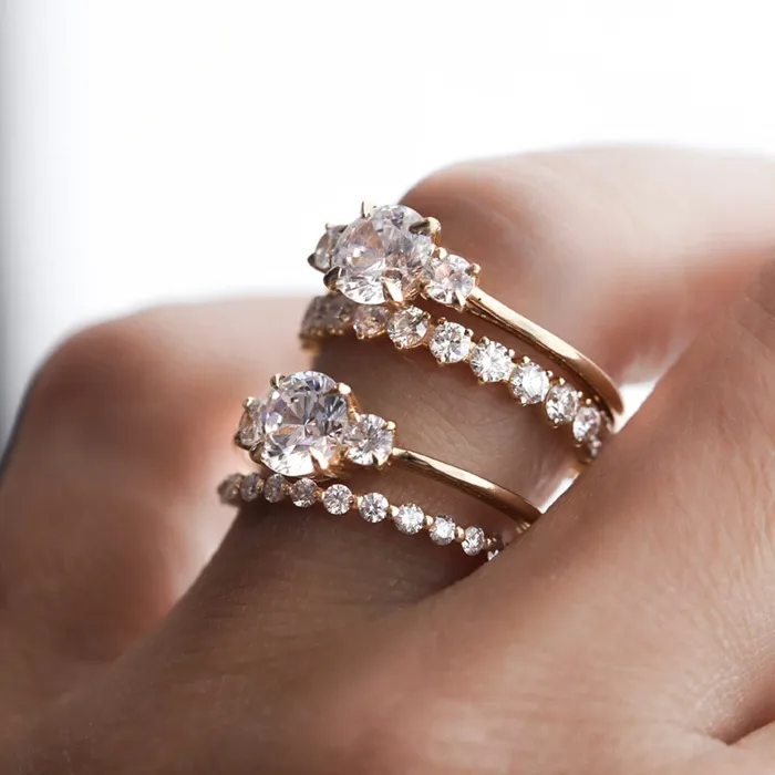 Consider Bridal Rings Rosemary Tall Engagement Ring