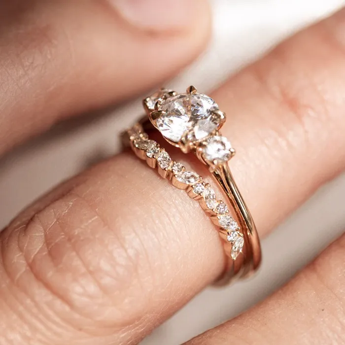 Consider Bridal Rings Rosemary Tall Engagement Ring