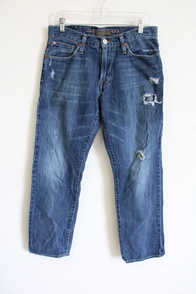 Earrings American Eagle American Eagle Original Straight Distressed Jeans 30x30