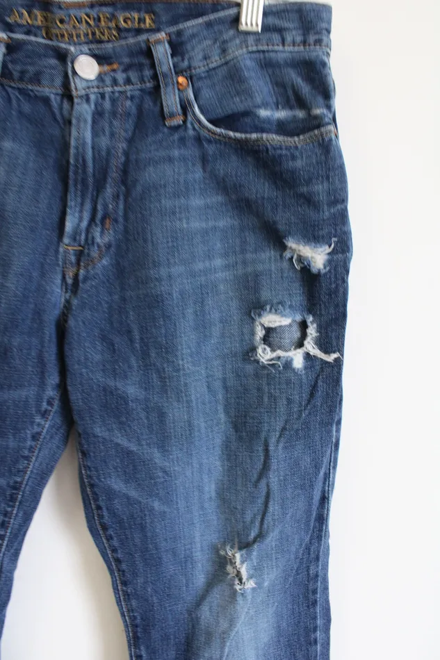 Earrings American Eagle American Eagle Original Straight Distressed Jeans 30x30