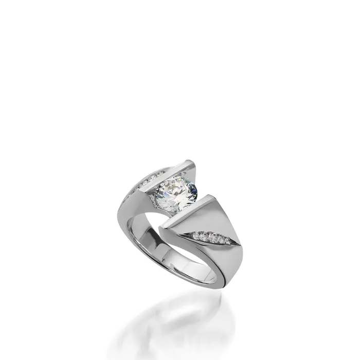 Episode White Gold Engagement Ring John Atencio Rings