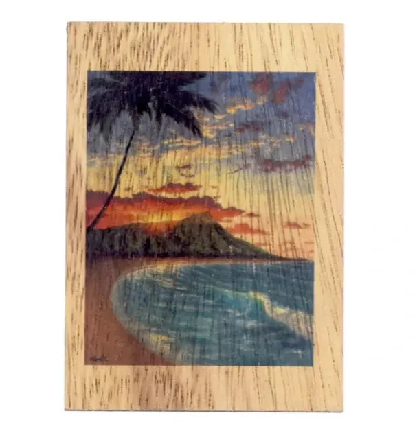 Koa Kards Mkneki Hawaiian Koa Wood Magnets 25 x 35 KOAKARDS Earrings