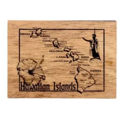 Koa Kards Mkneki Hawaiian Koa Wood Magnets 25 x 35 KOAKARDS Earrings