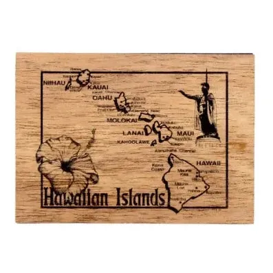 Koa Kards Mkneki Hawaiian Koa Wood Magnets 25 x 35 KOAKARDS Earrings