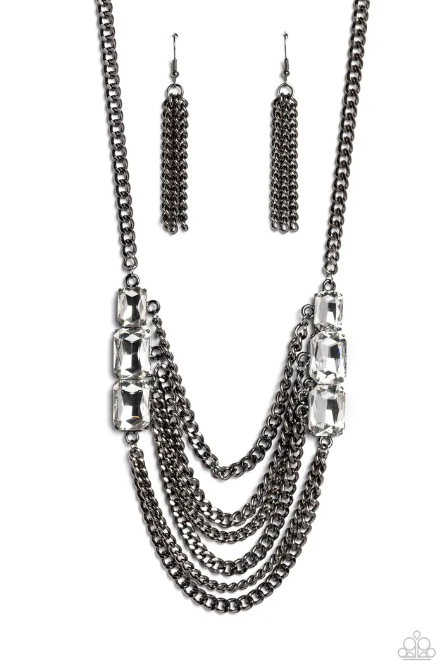 Necklaces Paparazzi Accessories Come CHAIN or Shine Black