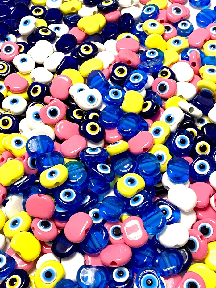 Peppy Beads Necklaces Large Hole Evil Eye Resin Beads 29mm Beads 6mm Hole 5 Beads in a Pack Peppy Beads Necklaces Large Hole Evil Eye Resin Beads 29mm Beads 6mm Hole 5 Beads in a Pack