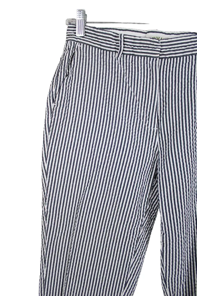 Rings Orvis Orvis Blue White Striped Crop Pants 4