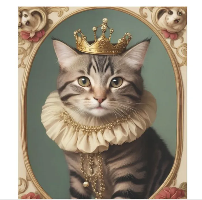 ZAZZLE Earrings Princess Paws Canvas Print