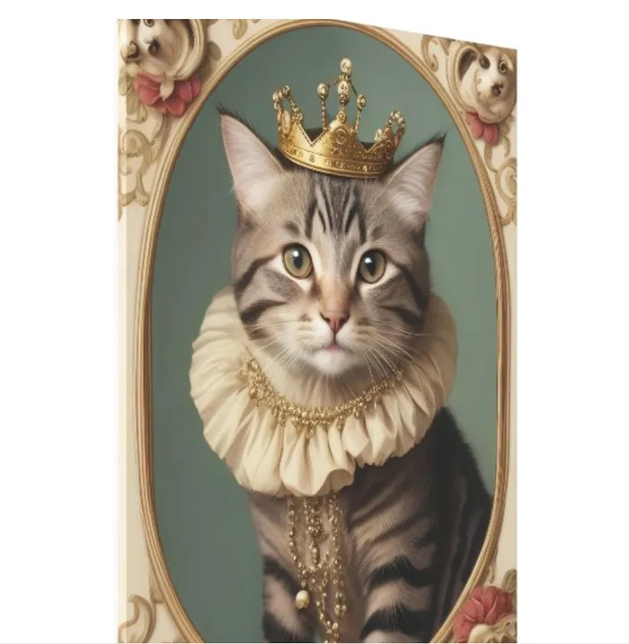 ZAZZLE Earrings Princess Paws Canvas Print