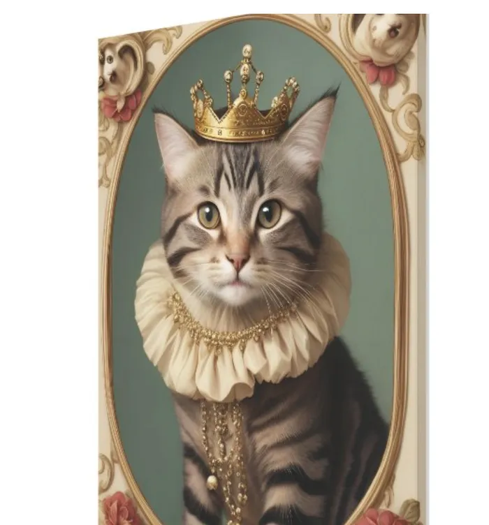 ZAZZLE Earrings Princess Paws Canvas Print