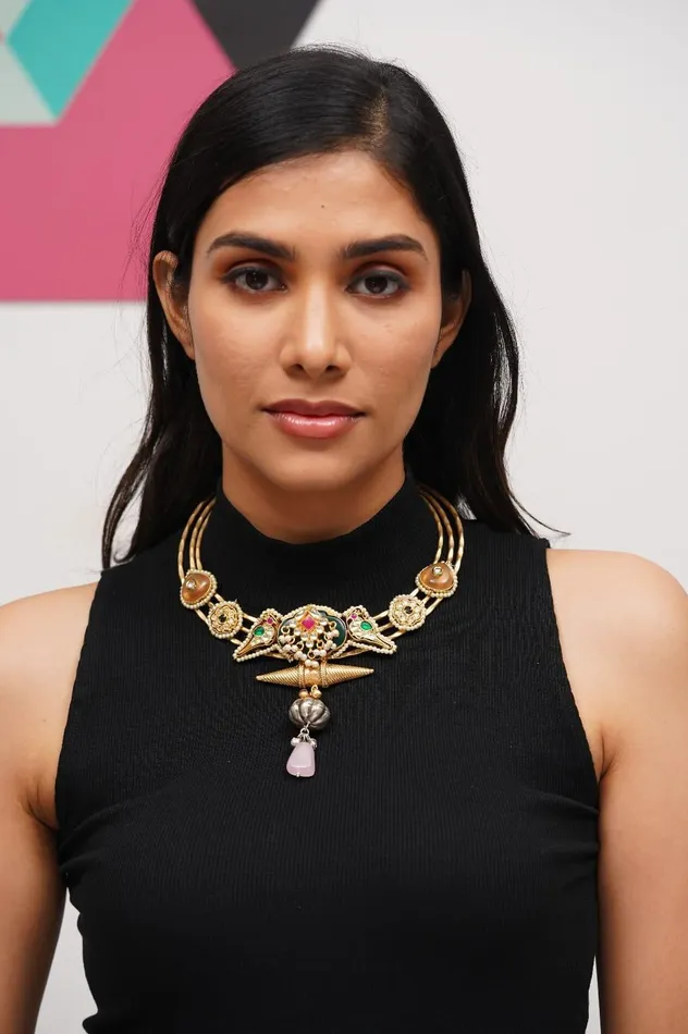 attrangi Necklaces Malika Adjustable Banjaran Statement Stiff Necklace attrangi Necklaces Malika Adjustable Banjaran Statement Stiff Necklace
