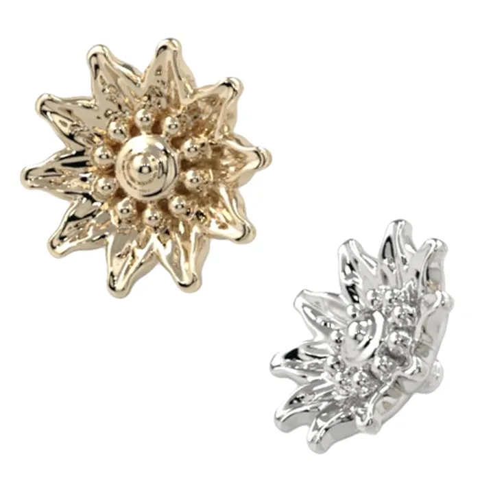 Earrings Kiwi Diamond Padma Threaded End in Gold Platinum