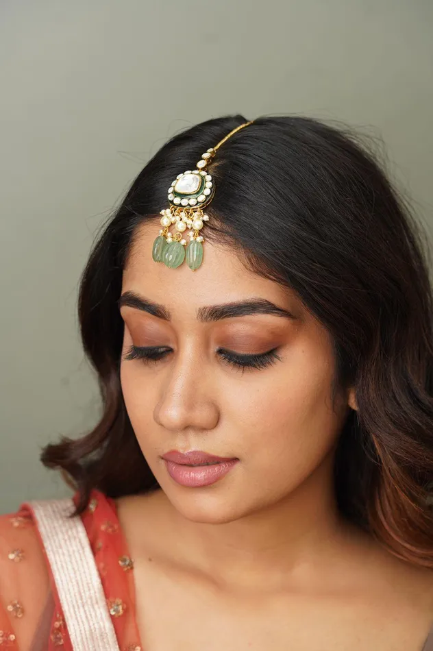 Earrings Prerna Meenakari Polki Maangtika Attrangi