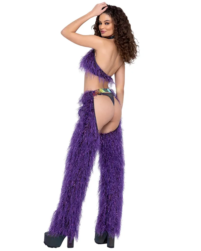 Earrings Roma Costume Inc 6251 FauxFur Cropped Halter Neck Top Earrings Roma Costume Inc 6251 FauxFur Cropped Halter Neck Top