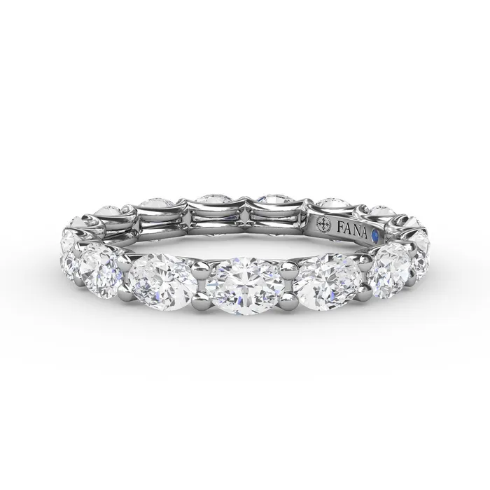Fana Rings Oval Eternity Diamond Band 248ctw