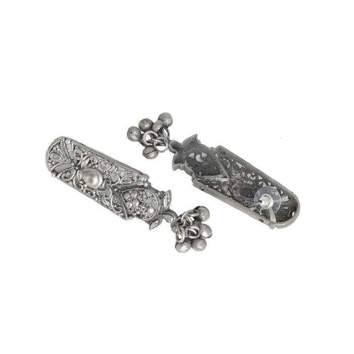 Teejh Necklaces Teejh Spruha Silver Oxidised Choker Necklace Teejh Necklaces Teejh Spruha Silver Oxidised Choker Necklace
