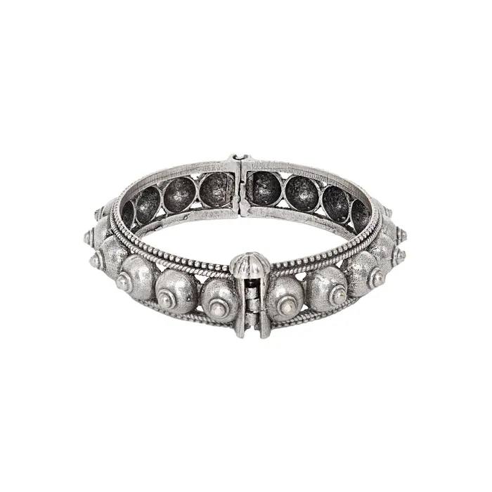 Teejh Sharmila Silver Oxidised Bangle Teejh Bracelets Teejh Sharmila Silver Oxidised Bangle Teejh Bracelets