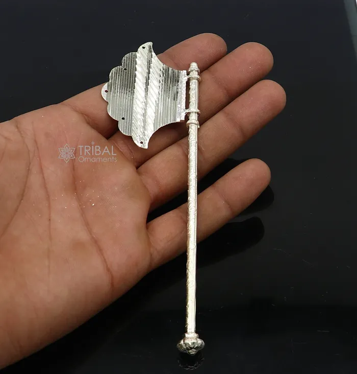 925 Solid silver pankhi floral design small fan or pankhi for god puja best gifting to Temple Krishna silver hand driven fan sU1214 TRIBAL ORNAMENTS Necklaces 925 Solid silver pankhi floral design small fan or pankhi for god puja best gifting to Temple Krishna silver hand driven fan sU1214 TRIBAL ORNAMENTS Necklaces
