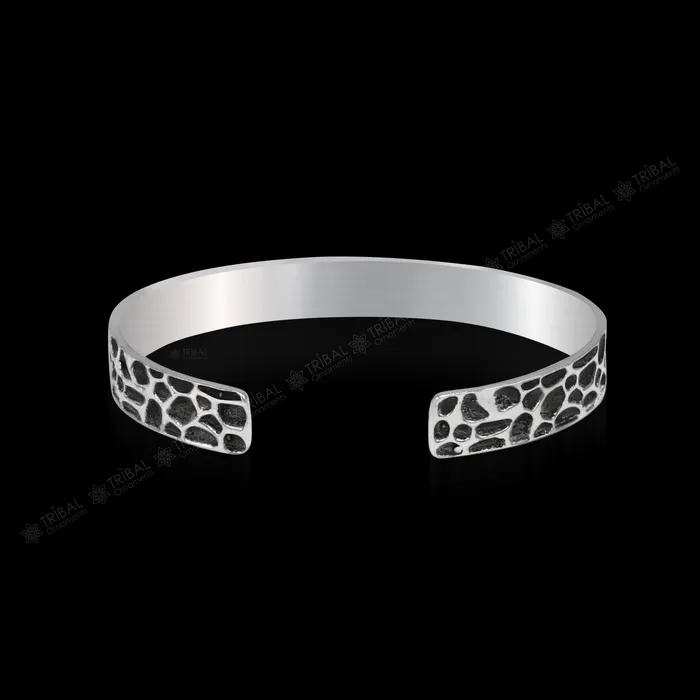 Authentic 925 sterling silver exclusive design handmade cuff kada bracelet easy to adjust with your wrist unisex jewelry cuff43 TRIBAL ORNAMENTS Bracelets