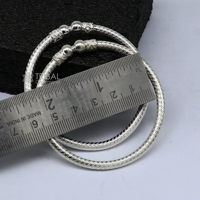 Bracelets 925 sterling silver plain shiny bright bangle bracelet kada excellent personalized gifting stylish fancy bangle mens or girls nba380 TRIBAL ORNAMENTS