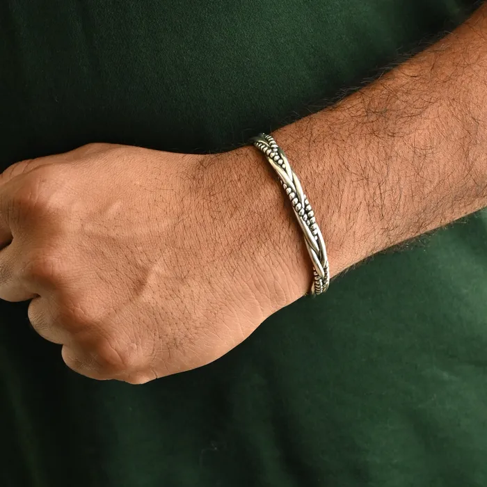 Bracelets Jewelvers 925 Sterling Silver Braided Cuff Bracelet Men Bracelet Bracelets Jewelvers 925 Sterling Silver Braided Cuff Bracelet Men Bracelet