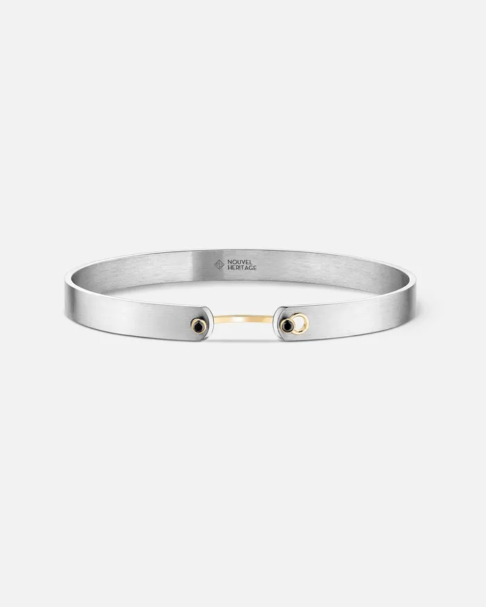 Bracelets Mood Paris From The Sky GM Mood Bangle with Black Diamonds in Yellow Gold Bracelets Mood Paris From The Sky GM Mood Bangle with Black Diamonds in Yellow Gold