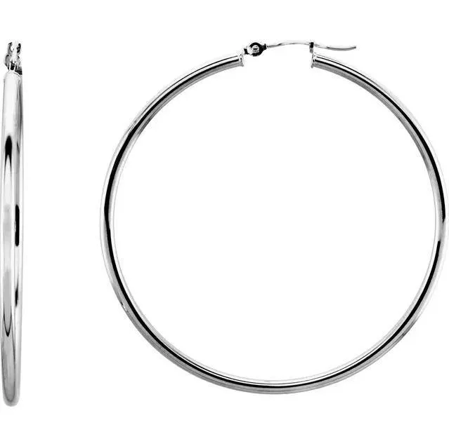 Earrings Fire Brilliance Tube Hoop Earrings