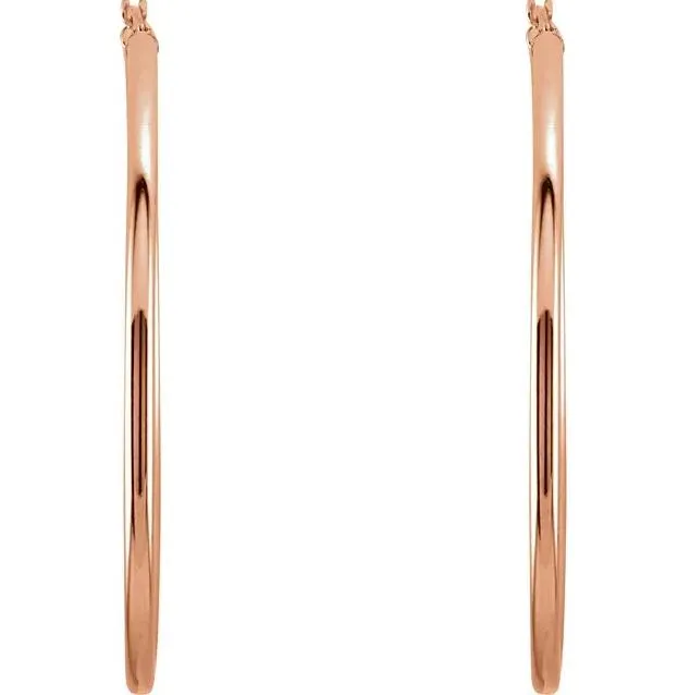 Earrings Fire Brilliance Tube Hoop Earrings