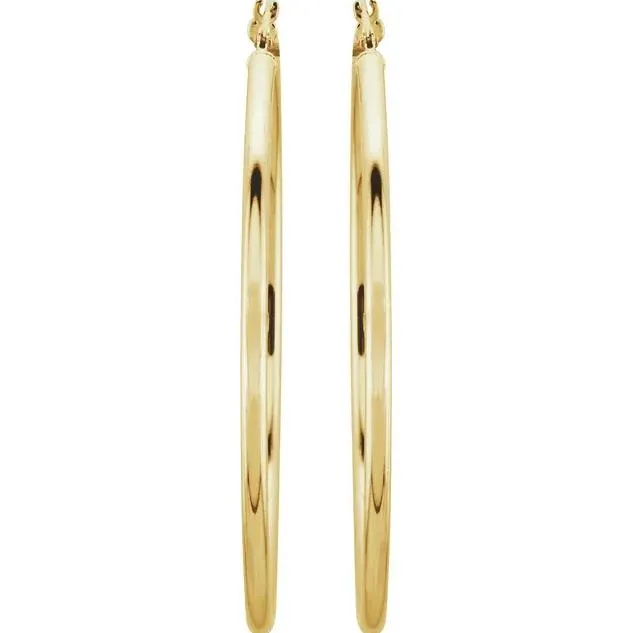 Earrings Fire Brilliance Tube Hoop Earrings