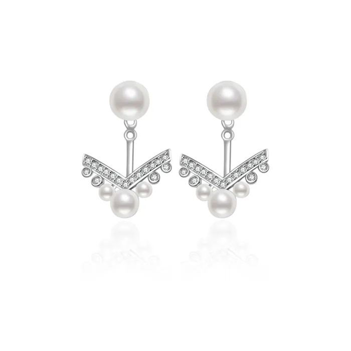 Earrings Pearly Lustre Elegant Freshwater Pearl Earrings WE00058