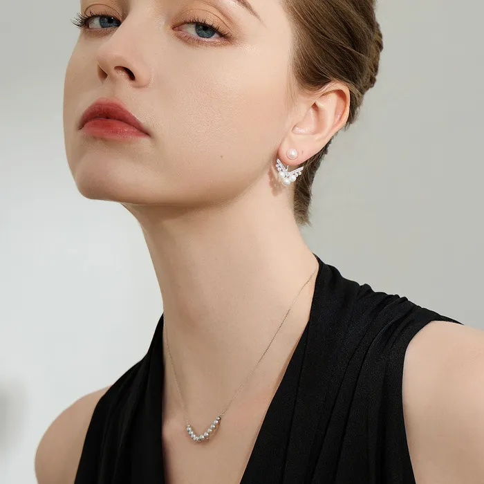 Earrings Pearly Lustre Elegant Freshwater Pearl Earrings WE00058