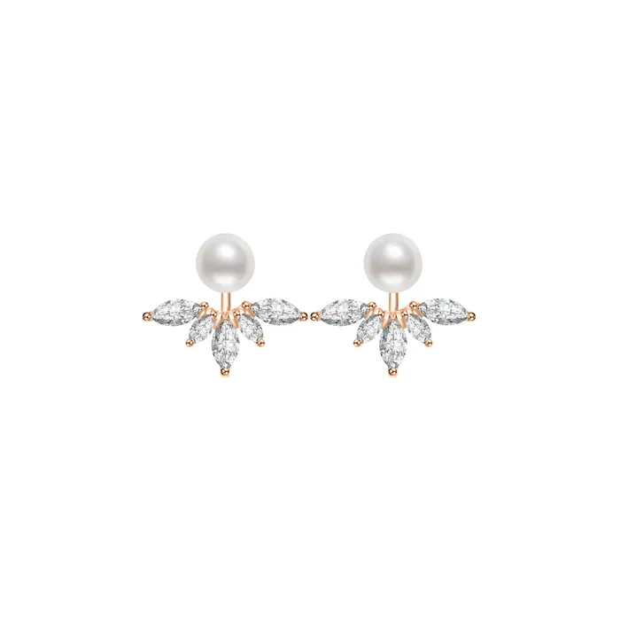 Elegant Freshwater Pearl Earrings WE00508 Pearly Lustre Earrings
