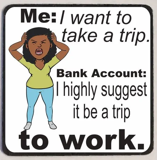 Iris Fashion Jewelry Earrings M162 Trip To Work Funny Magnet