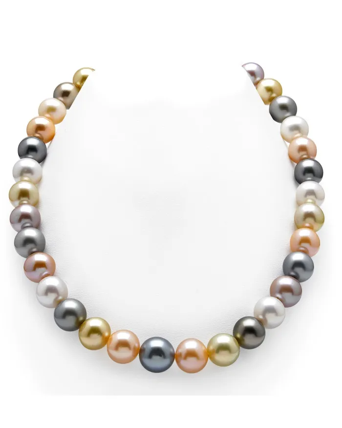 MultiColor Tahitian Golden South Sea Freshwater Pearl Necklace 100120mm AAA Quality spt Necklaces MultiColor Tahitian Golden South Sea Freshwater Pearl Necklace 100120mm AAA Quality spt Necklaces