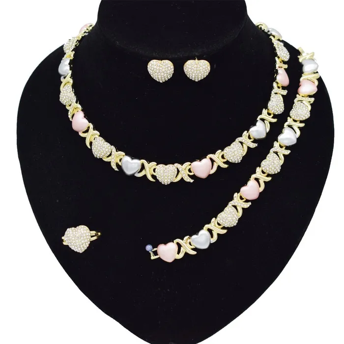 Necklaces Hugs and Kisses Necklace Sets Jewelvers