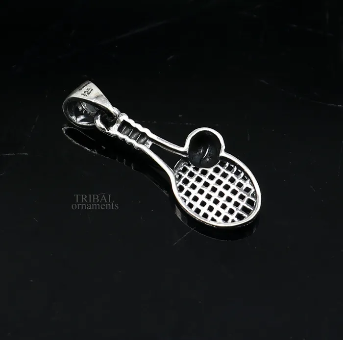 Necklaces TRIBAL ORNAMENTS 925 sterling silver handmade stylish design small Tennis racket style pendant best gifting jewelry religious pendant custom jewelry ssp1689