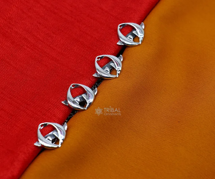 Necklaces TRIBAL ORNAMENTS Dolphin pair design 925 Sterling Silver set of 4 kurta Buttons for Fashion Perfection silver cufflinks cultural trendy jewelry btn44 Necklaces TRIBAL ORNAMENTS Dolphin pair design 925 Sterling Silver set of 4 kurta Buttons for Fashion Perfection silver cufflinks cultural trendy jewelry btn44