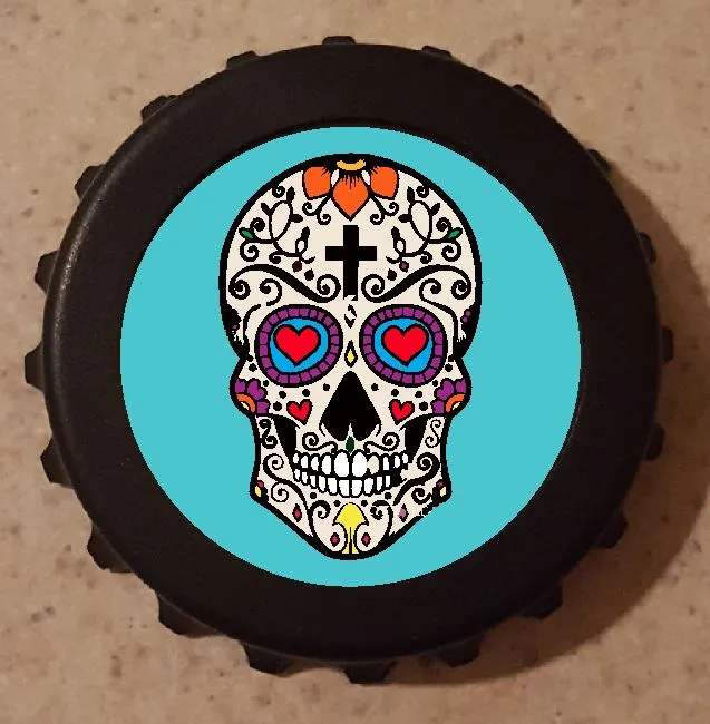 Rings Iris Fashion Jewelry G29 Turquoise Sugar Skull Bottle Opener