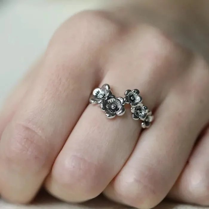 Rings Jewelvers 925 Sterling Silver Flower Ring