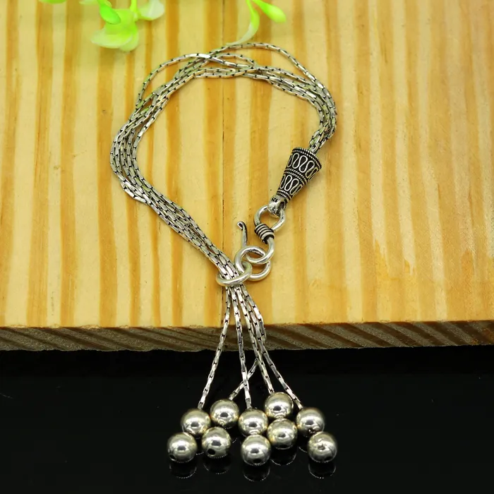 TRIBAL ORNAMENTS Bracelets 925 sterling silver handmade gorgeous charm bracelet excellent multi chain customized adjustable jewelry bridesmaid gift jewelry nsbr13