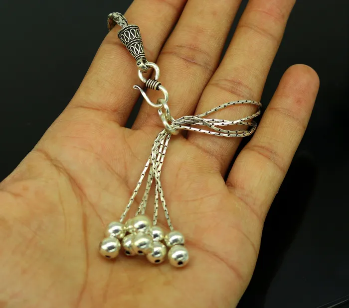 TRIBAL ORNAMENTS Bracelets 925 sterling silver handmade gorgeous charm bracelet excellent multi chain customized adjustable jewelry bridesmaid gift jewelry nsbr13