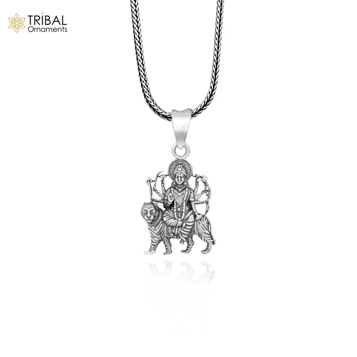 TRIBAL ORNAMENTS Necklaces 925 sterling silver blessing Goddess bhawani Durga maa pendant amazing divine pendant locket goddess tribal jewelry nsp803 TRIBAL ORNAMENTS Necklaces 925 sterling silver blessing Goddess bhawani Durga maa pendant amazing divine pendant locket goddess tribal jewelry nsp803