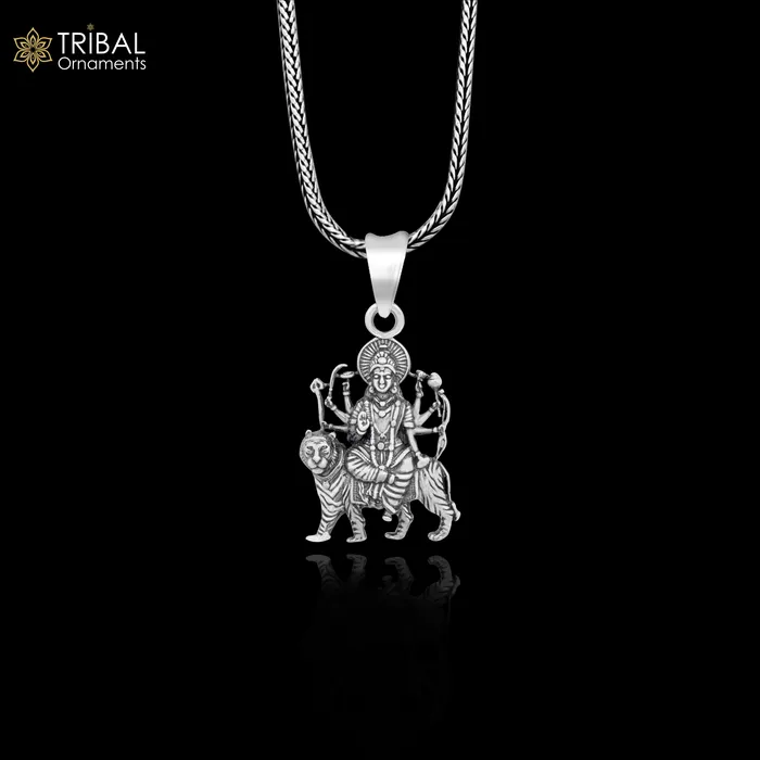 TRIBAL ORNAMENTS Necklaces 925 sterling silver blessing Goddess bhawani Durga maa pendant amazing divine pendant locket goddess tribal jewelry nsp803 TRIBAL ORNAMENTS Necklaces 925 sterling silver blessing Goddess bhawani Durga maa pendant amazing divine pendant locket goddess tribal jewelry nsp803