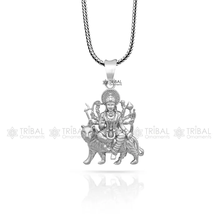 TRIBAL ORNAMENTS Necklaces 925 sterling silver blessing Goddess bhawani Durga maa pendant amazing divine pendant locket goddess tribal jewelry nsp803 TRIBAL ORNAMENTS Necklaces 925 sterling silver blessing Goddess bhawani Durga maa pendant amazing divine pendant locket goddess tribal jewelry nsp803