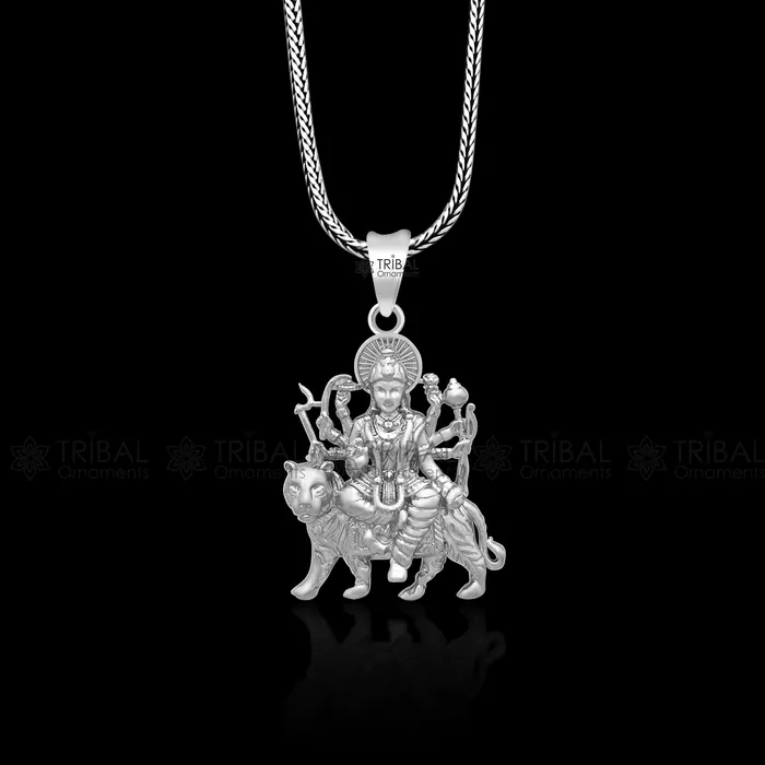 TRIBAL ORNAMENTS Necklaces 925 sterling silver blessing Goddess bhawani Durga maa pendant amazing divine pendant locket goddess tribal jewelry nsp803 TRIBAL ORNAMENTS Necklaces 925 sterling silver blessing Goddess bhawani Durga maa pendant amazing divine pendant locket goddess tribal jewelry nsp803