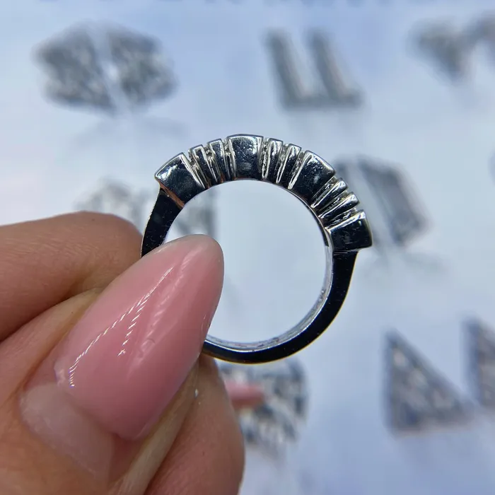 14kt White Gold Eternity Band with 100ct TDW B3950 Diamond Source NYC Rings