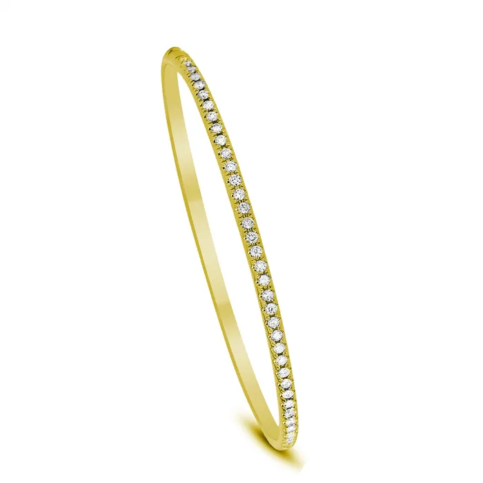 18K Yellow Gold Diamond Bangle Bracelet Prong Set Meierotto Jewelers Bracelets 18K Yellow Gold Diamond Bangle Bracelet Prong Set Meierotto Jewelers Bracelets