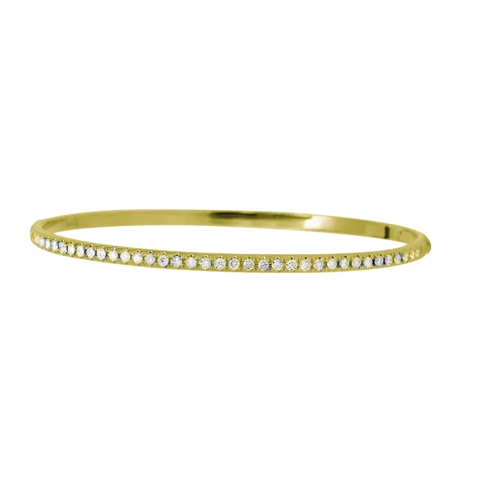 18K Yellow Gold Diamond Bangle Bracelet Prong Set Meierotto Jewelers Bracelets 18K Yellow Gold Diamond Bangle Bracelet Prong Set Meierotto Jewelers Bracelets